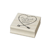 Handtekening Arrowed Handmade with love business Rubberstempel (Stempel)