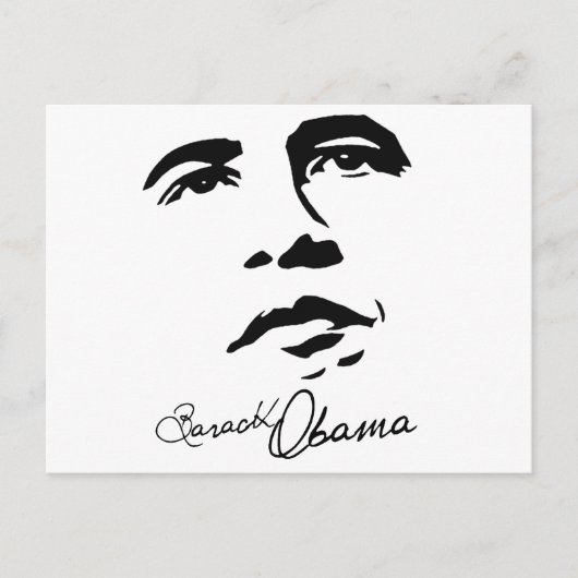 Handtekening Barack Obama Briefkaart (Voorkant)