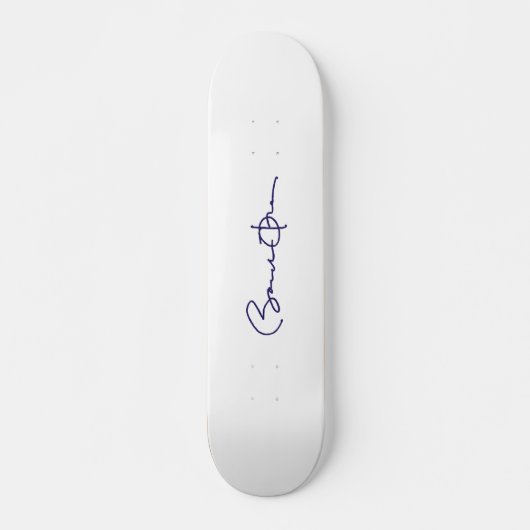 Handtekening Barack Obama Skateboard (Voorkant)