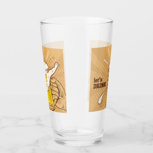 Handtekening Beer Glas (Rechts)