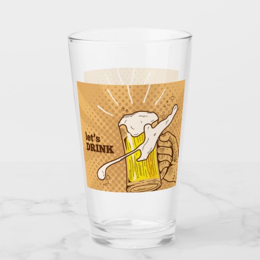 Handtekening Beer Glas (Voorkant)