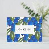 Handtekening Blauwbes (Staand voorkant)