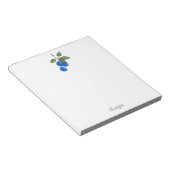 Handtekening blauwe bosbessen 3 notitieblok (Schuin)