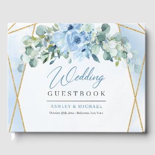 Handtekening bordeaux bloemenboog gouden bruiloft gastenboek