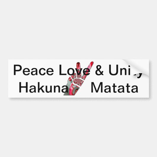 Handtekening Bumpersticker (Voorkant)