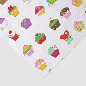 Handtekening Cupcake-patroon Tissuepapier (Detail)