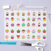 Handtekening Cupcake-patroon Tissuepapier (Craft)