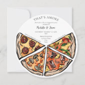 Handtekening Dat is Amore Pizza Italiaans Verlovin Kaart (Voorkant)