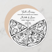 Handtekening Dat is Amore Pizza Italiaans Verlovin Kaart (Voorkant / Achterkant)