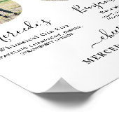 Handtekening Drankjes Elegante Aangepaste Foto Tro Poster (Hoek)