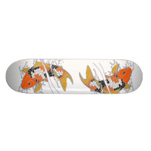 Handtekening Drawn Koi Skateboard Deck