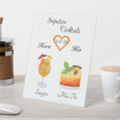 Handtekening Drink Reclamebord Met Voetstuk (Insitu)