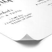 Handtekening Drinken Bieden Twitter Rustic Calligr Poster (Hoek)