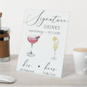 handtekening Drinken teken Reclamebord Met Voetstuk (Insitu)