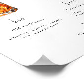 Handtekening Drinken Trouwbar Teken Poster (Hoek)