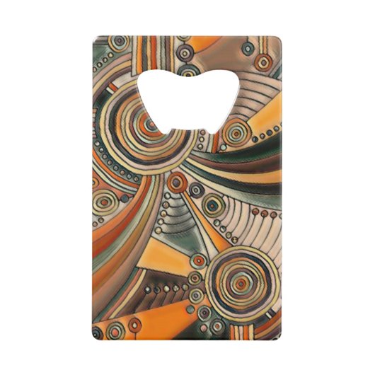 Handtekening EDDArt - Gedachtechten 1 Kredietkaart Flessenopener (Voorkant)