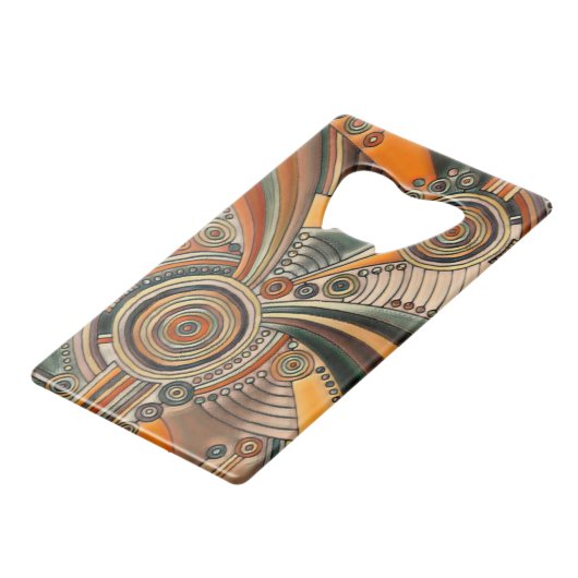 Handtekening EDDArt - Gedachtechten 1 Kredietkaart Flessenopener (Achterkant Gekanteld)