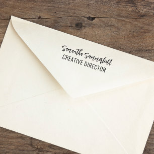 Handtekening en bedrijfstaak toevoegen  zelfinktende stempel