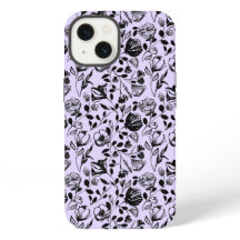 Handtekening Floral Lila Hoesje