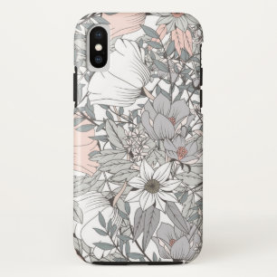 Handtekening Floral ontwerp iPhone X Hoesje