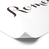 Handtekening gastenboek - Big Oak Tree - Weddensch Poster (Hoek)