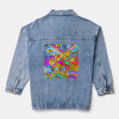 Handtekening gemaakt door EDDArt - Blah Blah Blah Denim Jacket (Achterkant)