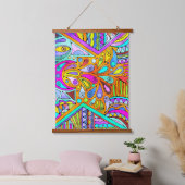 Handtekening gemaakt door EDDArt - Blah Blah Blah Hangend Wandkleed (Slaapkamer)