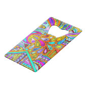 Handtekening gemaakt door EDDArt - Blah Blah Blah Kredietkaart Flessenopener (Voorkant Gekanteld)