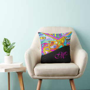 Handtekening gemaakt door EDDArt - Blah Blah Blah  Kussen