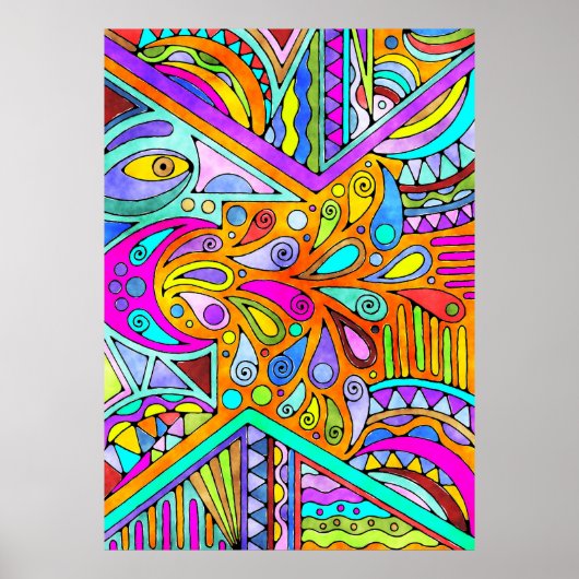 Handtekening gemaakt door EDDArt - Blah Blah Blah Poster (Voorkant)