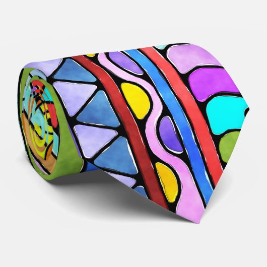 Handtekening gemaakt door EDDArt - Blah Blah Blah  Stropdas (Opgerold)