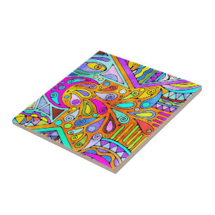 Handtekening gemaakt door EDDArt - Blah Blah Blah  Tegeltje