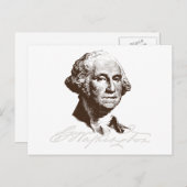 Handtekening George Washington Briefkaart (Voorkant / Achterkant)