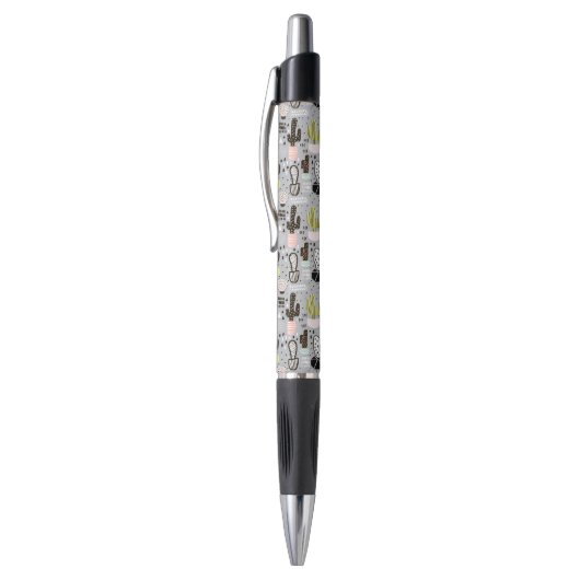 Handtekening gestructureerd cactus-patroon pen (Top (Verticaal))