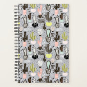 Handtekening gestructureerd cactus-patroon planner (Voorkant)