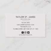 Handtekening Gold Blush Visitekaartje (Achterkant)