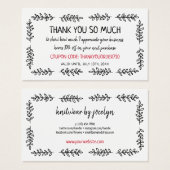 Handtekening Greenery Coupon Code Small Business Visitekaartje (Voorkant /achterkant)