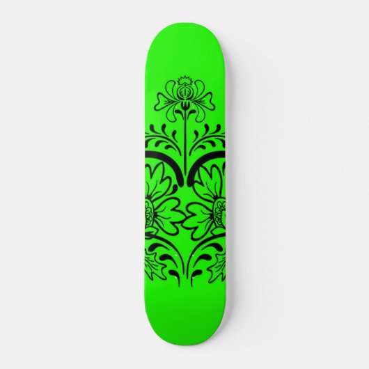 Handtekening Groene Seth Gebrandschilderde Custom  Skateboard (Voorkant)