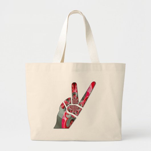 Handtekening Grote Tote Bag (Voorkant)