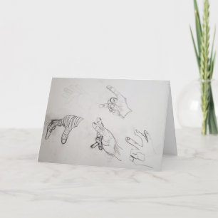 "Handtekening" Hartelijk dank Kaart