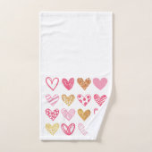 Handtekening Heart Pattern ID470 Bad Handdoek (Handdoek)