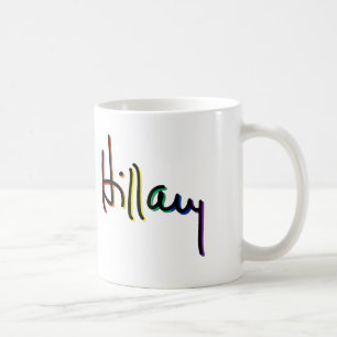 Handtekening Hillary Clinton Pride Regenboog - LGB Koffiemok