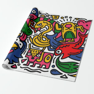 Handtekening illustratie van buisje, cartoon cadeaupapier