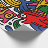 Handtekening illustratie van buisje, cartoon cadeaupapier (Hoek)