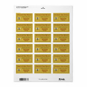 Handtekening imker Honey Jar Etiket (Full Sheet)