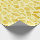 Handtekening Italiaans pasteitheekspatroon Cadeaupapier (Hoek)