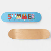 Handtekening Kinder meerkleurige Summer Snack Pops Skateboard (Horizontaal)