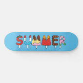 Handtekening Kinder meerkleurige Summer Snack Pops Skateboard (Horizontaal)