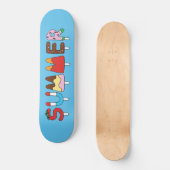 Handtekening Kinder meerkleurige Summer Snack Pops Skateboard (Voorkant)