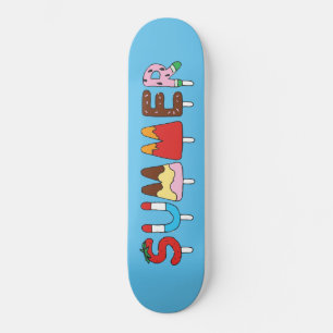 Handtekening Kinder meerkleurige Summer Snack Pops Skateboard